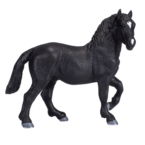 Percheron Horse Toy  Realistic Equestrian Model
