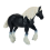 schwarze Clydesdale-Pferdefigur 3
