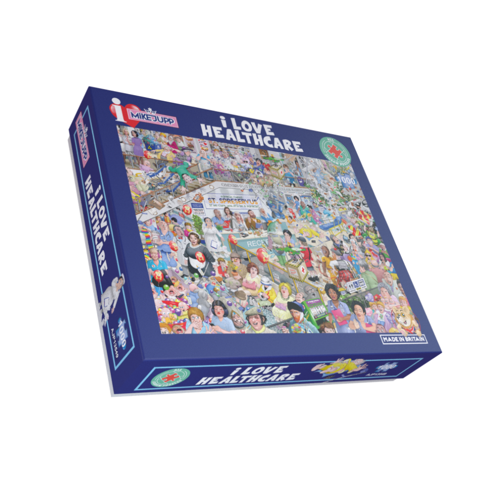Mike Jupp I Love Healthcare 1000-Piece Jigsaw Puzzle: Hilarious Hospital Chaos (Exclusive To All Jigsaw Puzzles)
