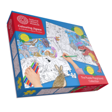 Natural History Museum Colouring Jigsaw 2 x 100 Piece Puzzle Set