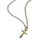 Gold Cross Charm Necklace 2