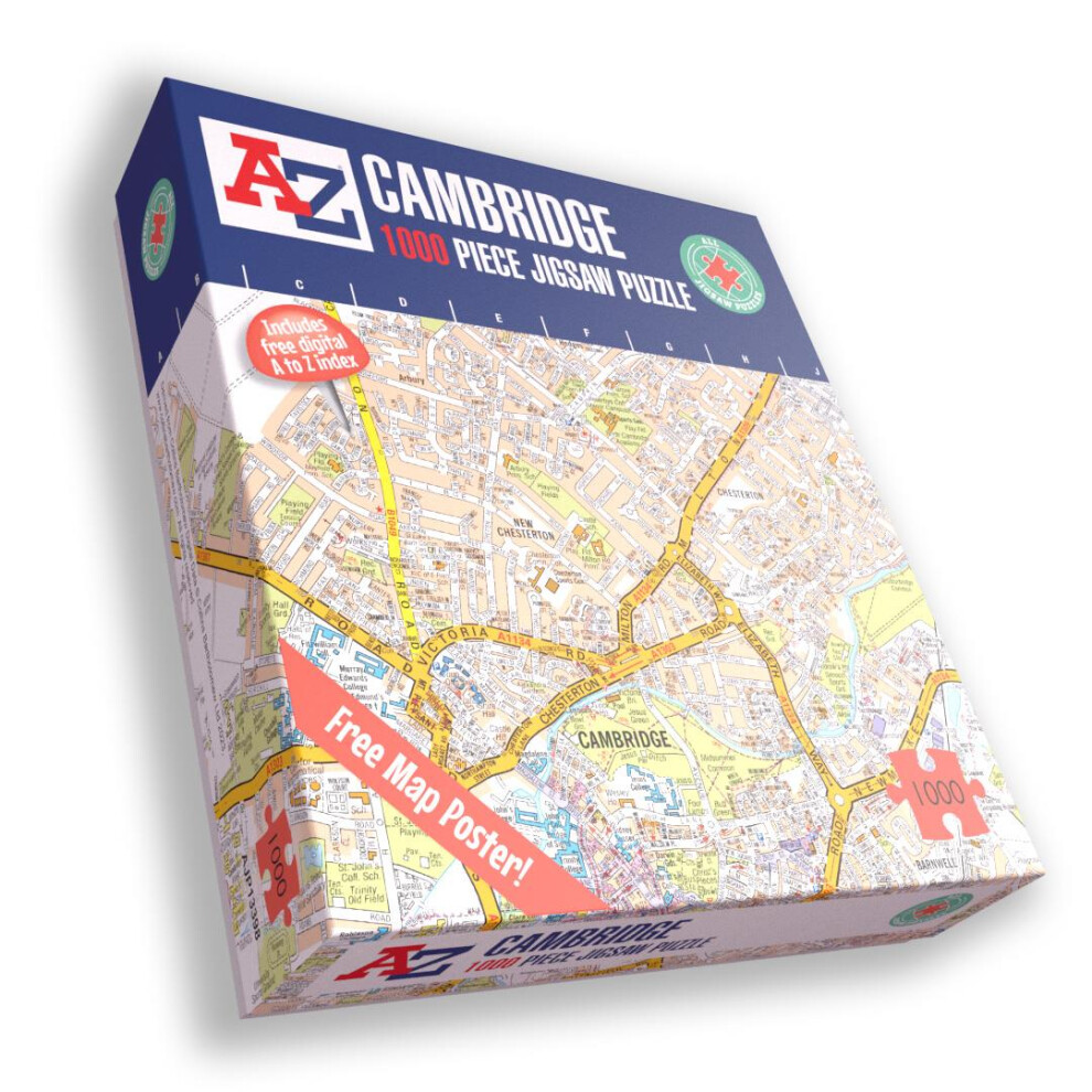A To Z Map Of Cambridge 1000 Piece Jigsaw