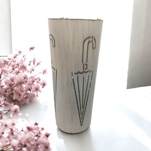 49CM CREAM METAL UMBRELLA STAND