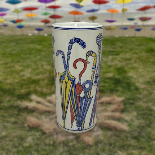 18"'UMBRELLA' COLOURED DESIGN UMBRELLA STA