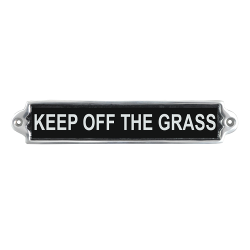 25CM ALUMINIUM KEEP OFF THE GRASS SIGN