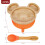 VINSANI MOUSE BAMBOO PLATE & SPOON SET ORANGE 0000234 7