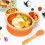 VINSANI MOUSE BAMBOO PLATE & SPOON SET ORANGE 0000234 6