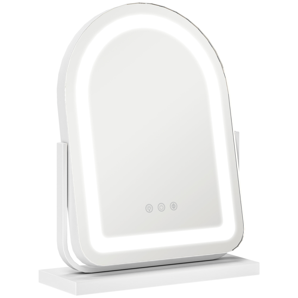 Homcom Light Vanity Mirror With S, 3 Colour, 360° Rotation, Touch Screen - 33W X 44.5H X 12Dcm - Image 6