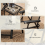 Outsunny Outdoor Three-Piece Folding Set - Portable Chairs & Table for Easy Storage 7