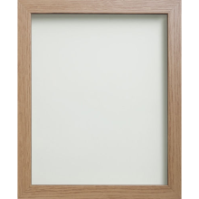 Foil Wrapped MDF Picture Photo Frame Fitted with Perspex Plexiglass, Oak Frame, Size A3 (19x13 inch) / 48.3x33cm