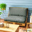 Outsunny Premium Black Cushion Set - Comfort & Durability for Relaxing Seating 2