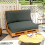 Outsunny Premium Black Cushion Set - Comfort & Durability for Relaxing Seating 8