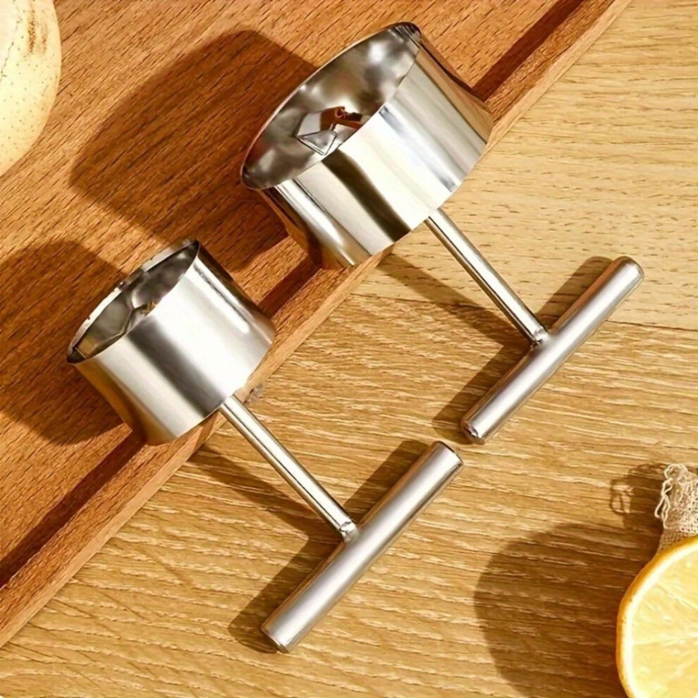 (S+L) 1pc/2pcs New 304 Stainless Steel Fruit Corer Fruit Corer Pear Fruit Punch Pear Hole Digging Equipment, Restaurant Supplies