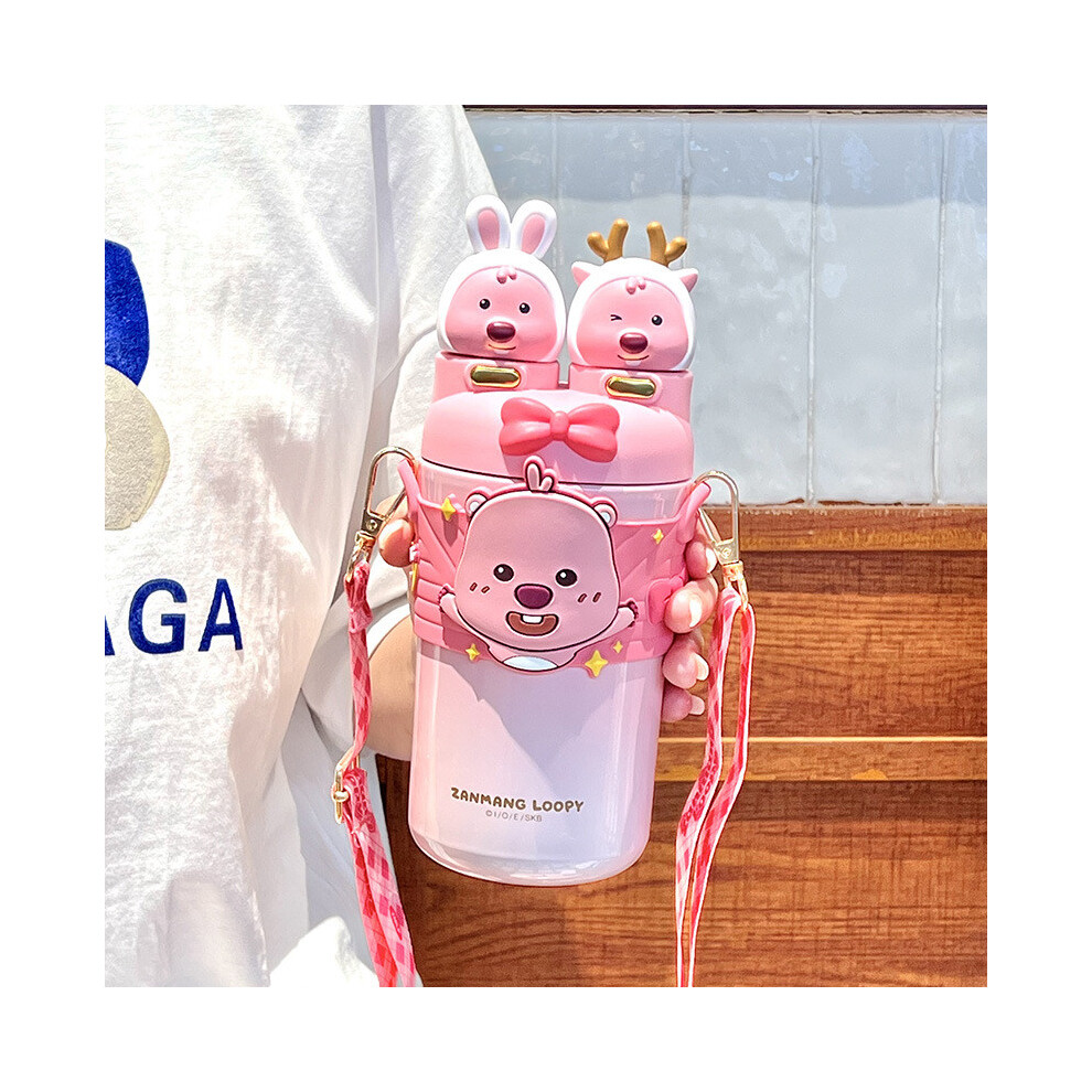 (loopy) Kuromi Loopy Panda Cartoon Stainless Steel Insulated Cup Straws With Double-image-OPC-PHG2WYS-NEW