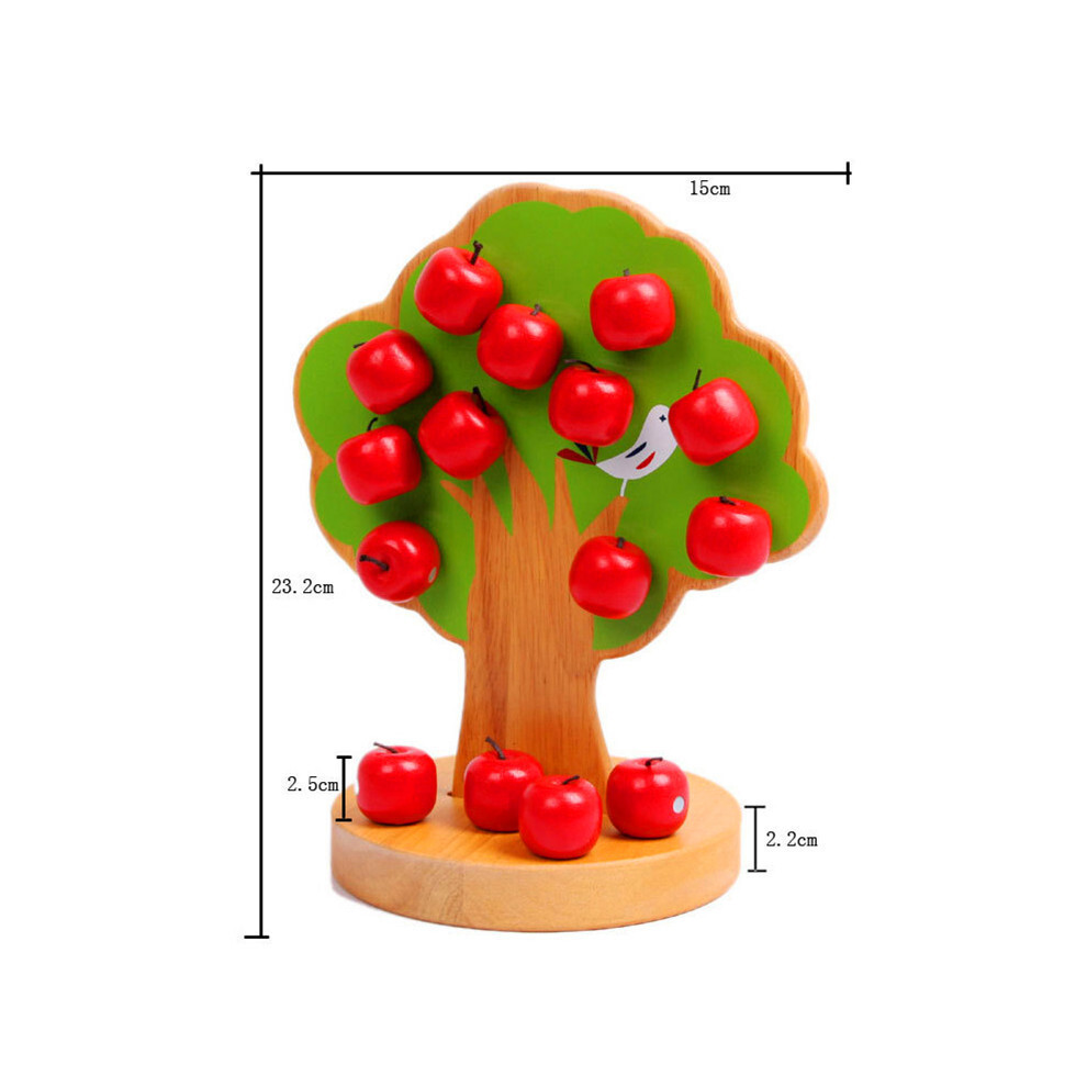 Toys Wooden Magnetic Apple Trees Early Childhood In Education Kindergarten