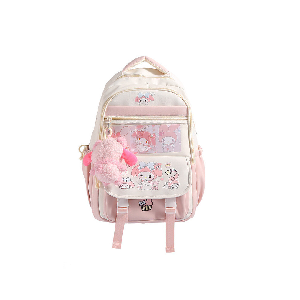 (Melody) Sanrio Melody Kuromi Backpack With Lightweight Design For Commuting And School