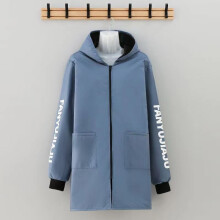 (Blue, XXL) Fleece Men Lined Raincoat Waterproof Thickened Winter Warm Outdoor Workwear