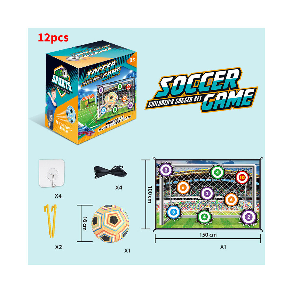 (Style D) Soccer Ball Kid Game Mat Set Outdoor Indoor Mini Football Practice Toys Training