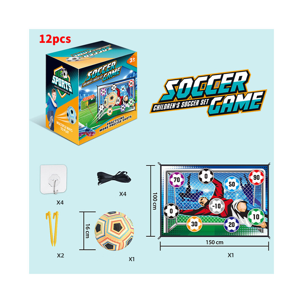 (Style B) Soccer Ball Kid Game Mat Set Outdoor Indoor Mini Football Practice Toys Training