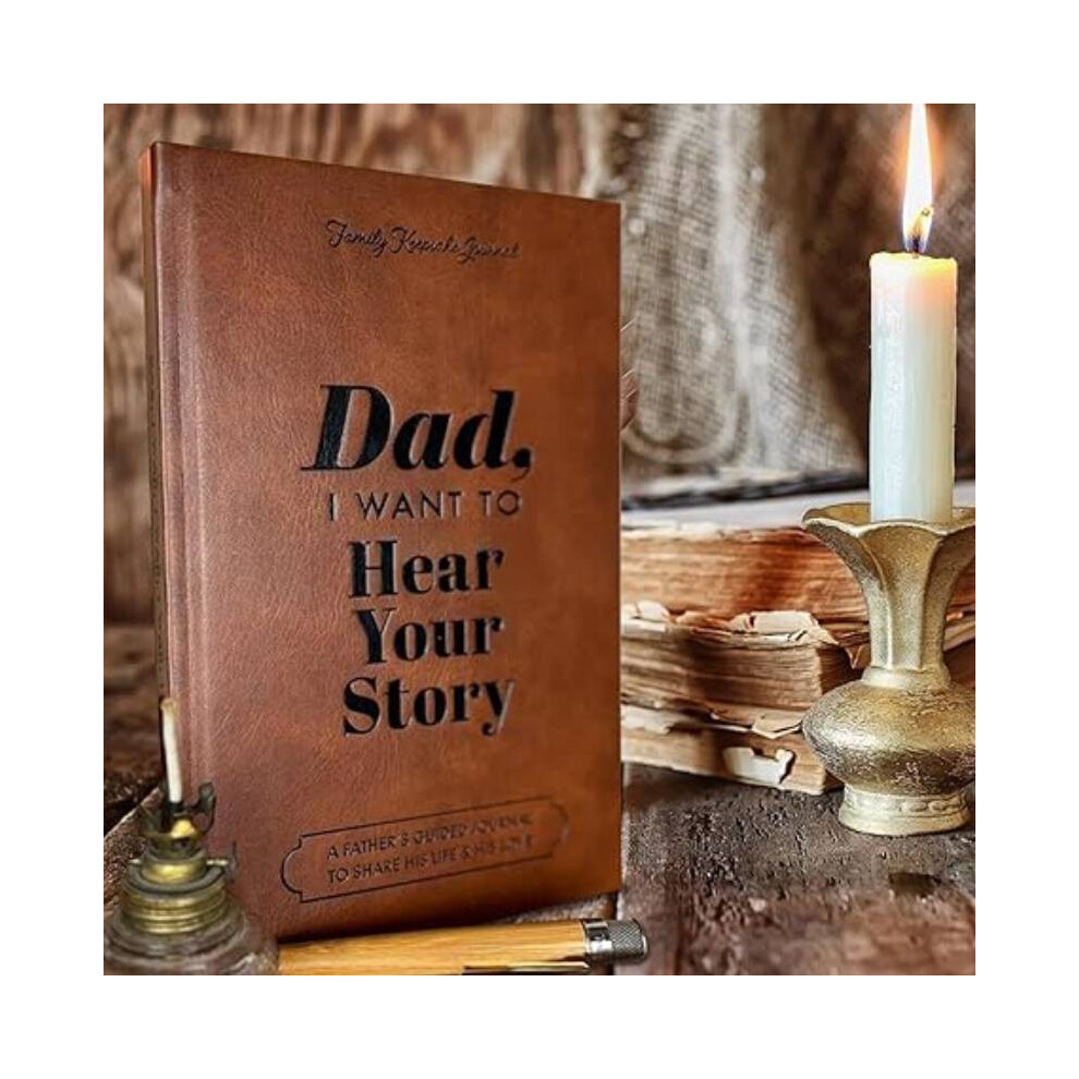 (Brown) Dad I Want To Hear Your Story Heirloom Edition Notebook Diary Record Journal-image-OPC-PHG5FKK-NEW