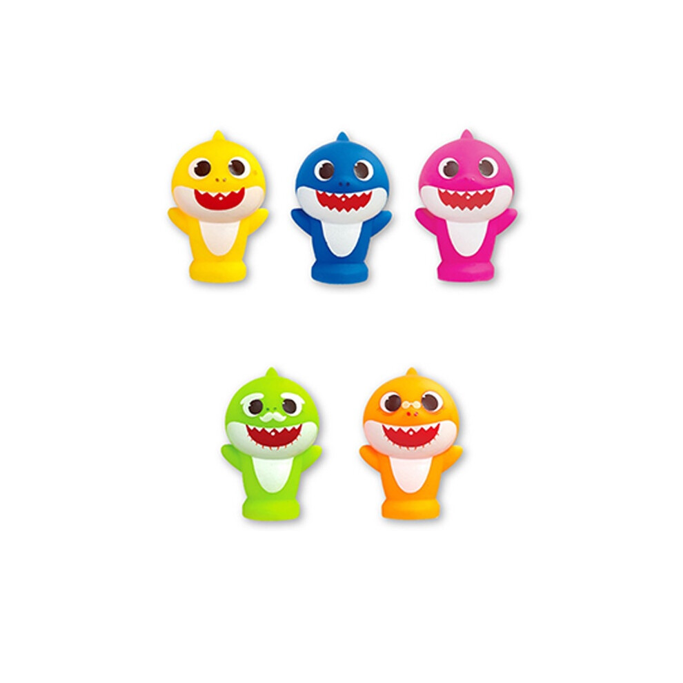 Cute Baby Shark Finger Puppet Safe Plastic Kids Toys Playtime Gift Educational