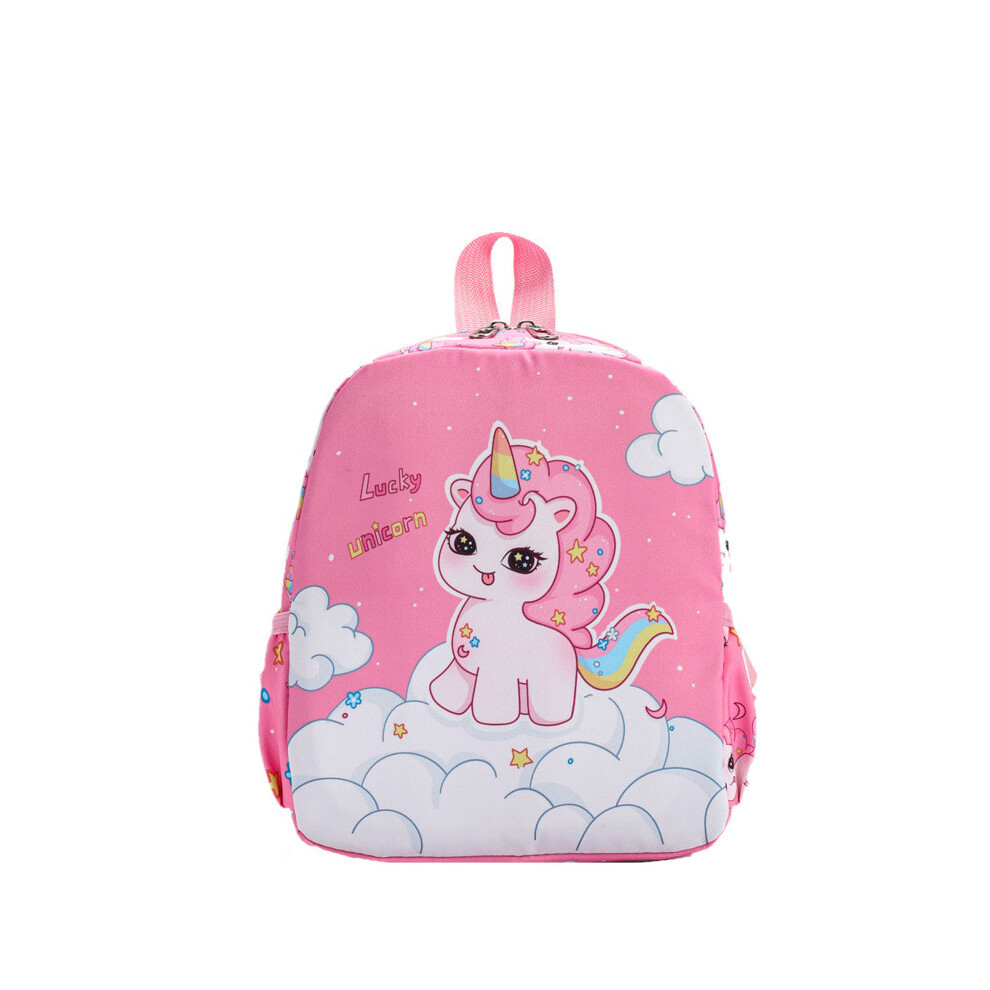 (Pink Pony)Mochila Para NiñOs Con Estampado De Unicornio Calabaza Exterior Anti Salpicaduras Mochila Escolar Agua-image