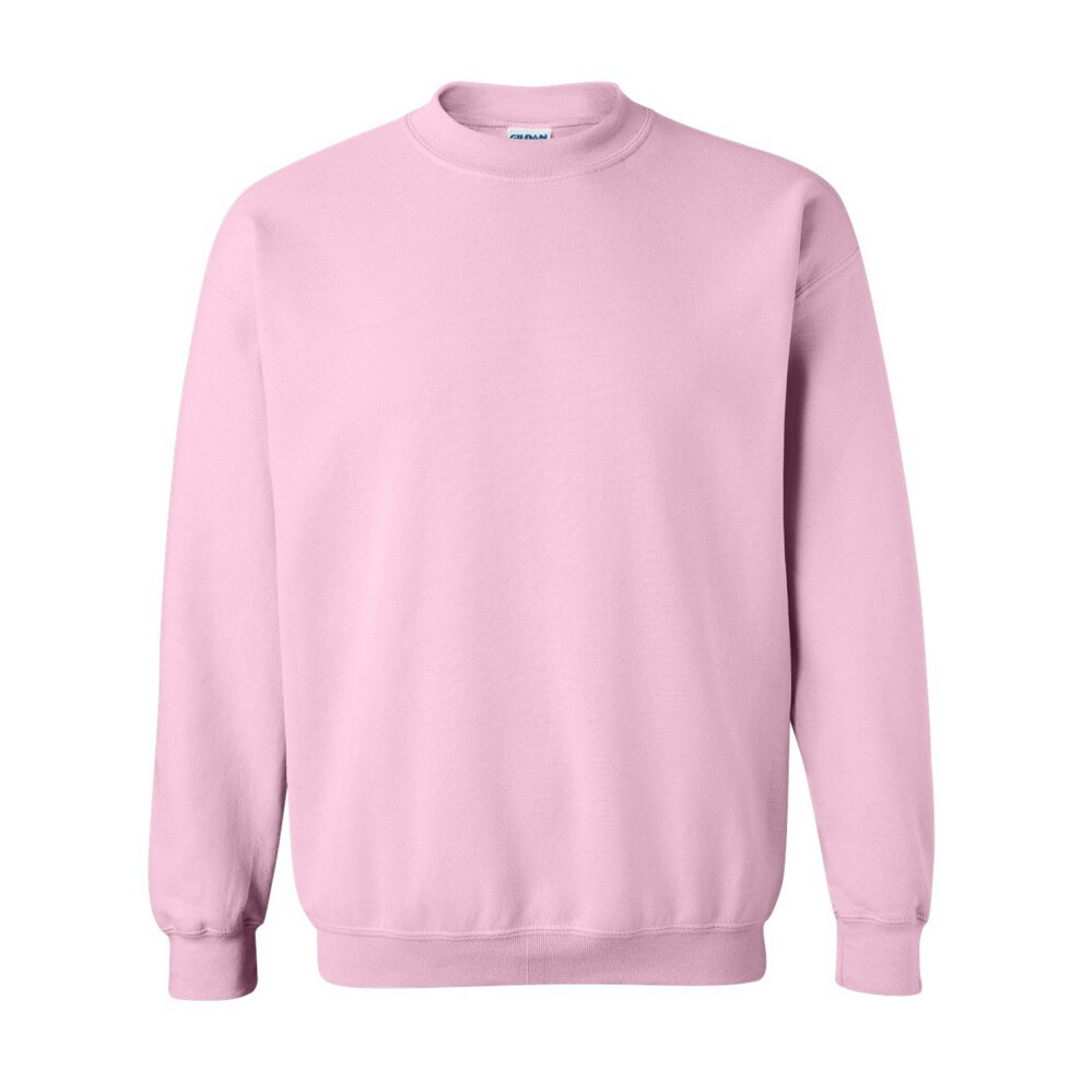 (3XL, Light Pink) Gildan Unisex Adult Heavy Blend Crew Neck Sweatshirt