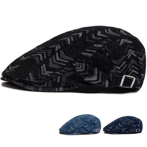 Τζιν Vintage στάμπες Beret Ανδρικά Καπέλα Newsboy Καλοκαιρινό ca 1