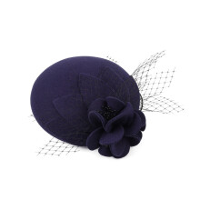 Fancy Felt Fabric Beanies Kentucky Derby Beret Retro Photography Flower Bonnets Masquerade Fascinator