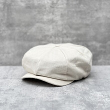 Gorra de vendedor de periódicos de verano de algodón de gran tamaño para hombre, de sarga, de 8 paneles, estilo