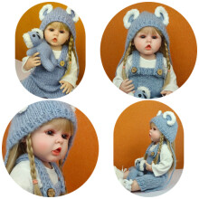Bambola Reborn realistica, maglione, ragazza, giocattoli mobili, regali, vestiti per bambini