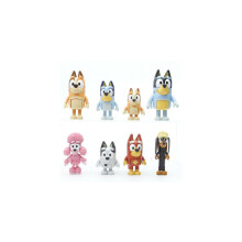 12 pezzi Bluey Family And Friends Action Figures Modello Giocattolo Set Regalo per Bambini