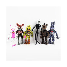 6 pezzi FNAF Five Nights At Freddy's Action Figure Modello Giocattoli per bambini