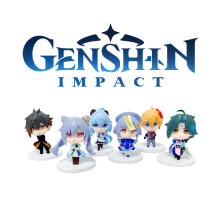 6 kpl Genshin Impact PVC -version figuurilelusarja Xiao Ganyu Zhongli Keqing