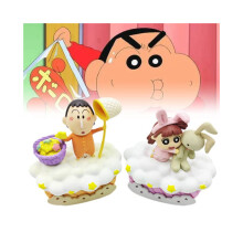 Shin Crayon Chan 6 kpl Hahmopilvilelut PVC-materiaali Lasten syntymäpäivälahjat