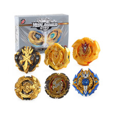 Edition Special Alloy Spinning Top -setti, jossa on kuusi uskomatonta toppia ja kaksi kantorakettia
