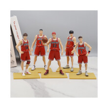 Dunk Slam Basketball Team Toy Doll Animaatio Hahmo Desktop Decoration Pvc