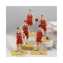 Slam Basketball Dunk Team Toy Doll Animaatio Hahmo Desktop Decoration Pvc