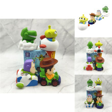 Toy Story - Figure di Buzz e Woody, montagne russe, da collezione, in PVC, con scatola cieca, 556 cm