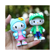 Sanrio Hello Kitty Action Figure Modello Bambola Carina Decorazione Ornamento da Tavolo per Auto