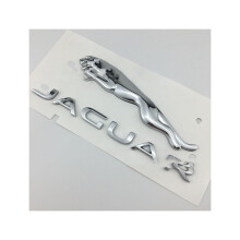 (Silver) Suitable For Jaguar Rear Trunk Labeling Logo19*4cm