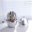 (Silver, 25pcs/set) Creative Egg Design Easter Tableware Set, Stainless Steel Cutlery & 1 Count Egg-shaped Utensils Holder, Kitchen Table Knife, Fork, Spoon Dessert 4