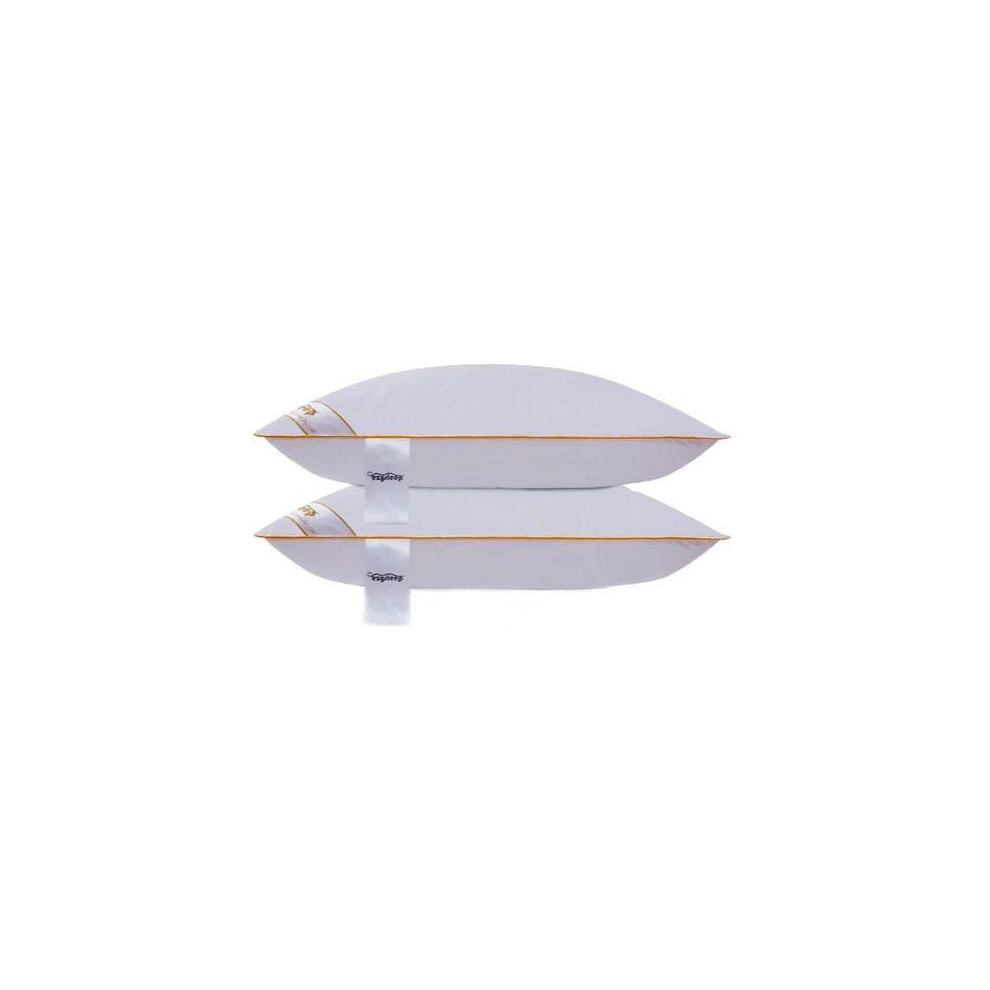 (Two Goose Feather Pillows) Hotel Quality Goose Feather and Down Pillows - 2 Or 4 Pack Options!