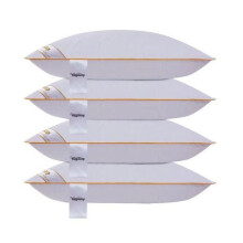 (Four Goose Feather Pillows) Hotel Quality Goose Feather and Down Pillows - 2 Or 4 Pack Options!