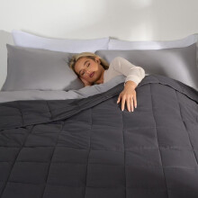 (Charcoal Grey, 150 x 200cm: 8kg) Brentfords Weighted Blanket Sensory Sleep Therapy Anxiety Adults