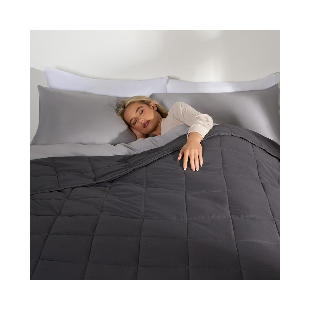 (Charcoal Grey, 150 X 200Cm: 8Kg) Brentfords Weighted Blanket Sensory Sleep Therapy Anxiety Adults Pink