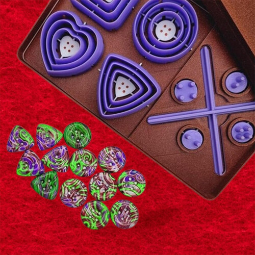 Diy Symmetrically Designed Clay Covered Button Making Tool Kit With Small Decorative Ornaments 1