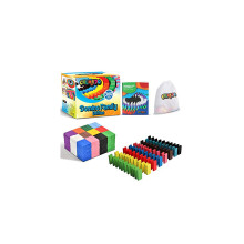 360-delige Dominoset/Dominostenen voor kinderen Houten set "Domino Family Edition" + tas + boekje