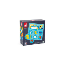Huisbingo - 4 borden en 24 kartonnen fiches - Educatief spel - Woordenschat en concentratie - FSC-gecertificeerd