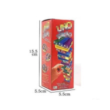 (15 cm/5,91 palca) Uno Jenga Stacko Block Klasická stolová hra na stohovanie Tumble Tower pre deti Zaujímavé